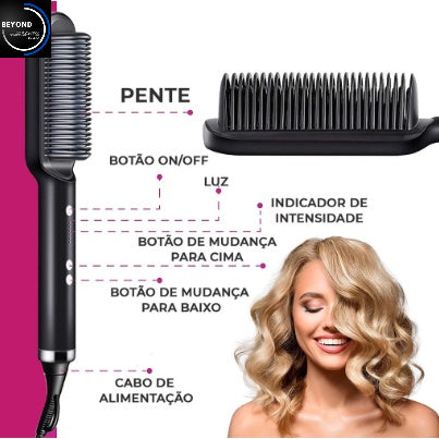 Escova Alisadora Bivolt 5 em 1  - Stacy Hair