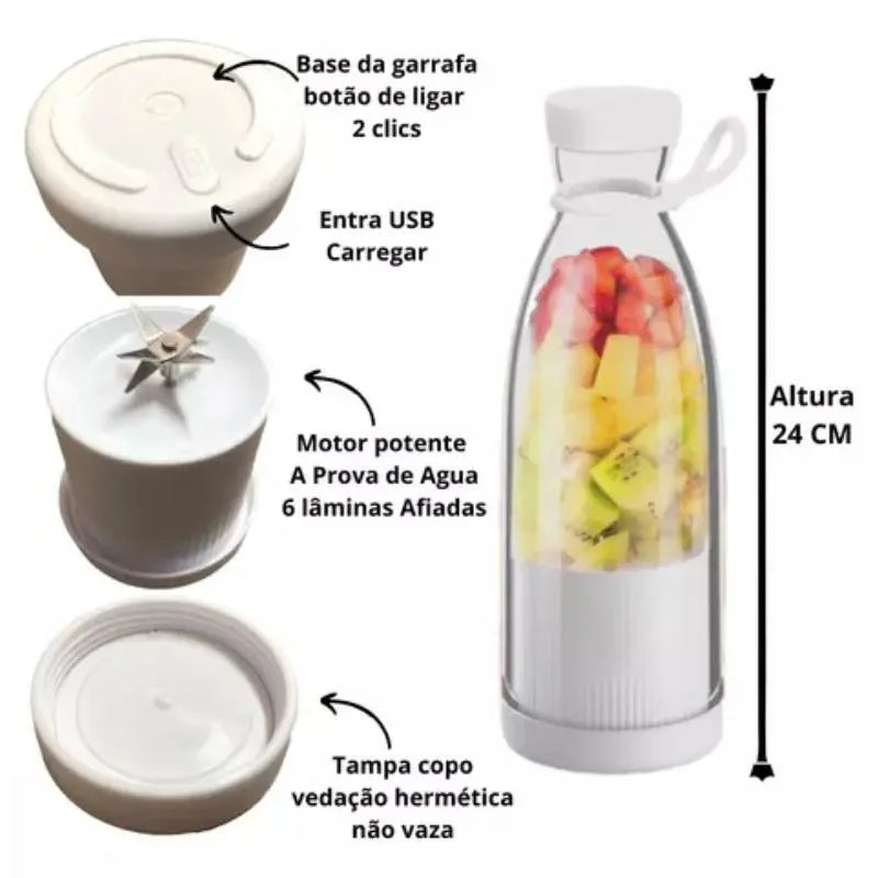 Mini Liquidificador Portátil Elétrico