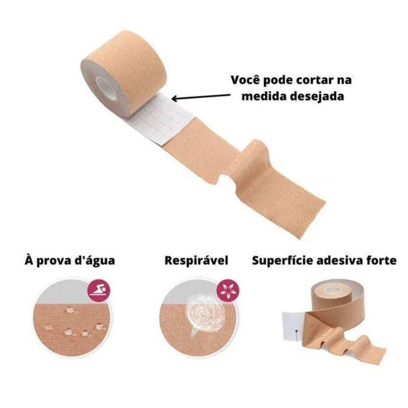 Fita Adesiva Levanta Peito Boob Tape Invisível