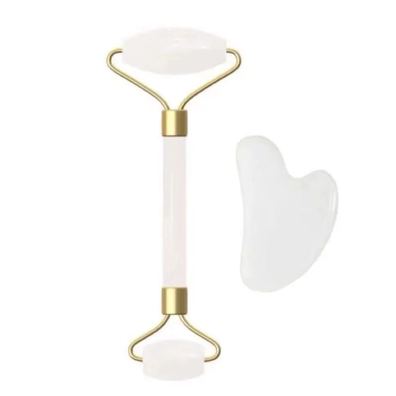 Rolo Facial Crystal Roller + Gua Sha