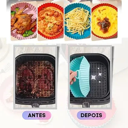 Kit 6 Capas Protetoras de AirFryer de Silicone