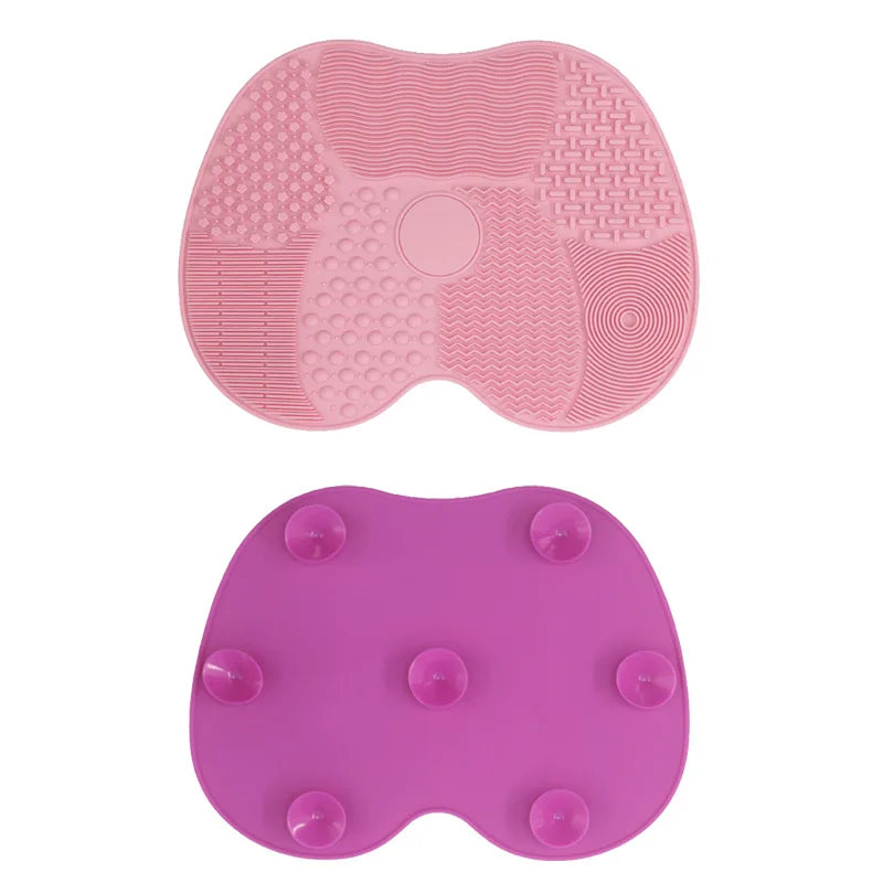 Tapete De Silicone Para Limpeza De Pincéis Maquiagem