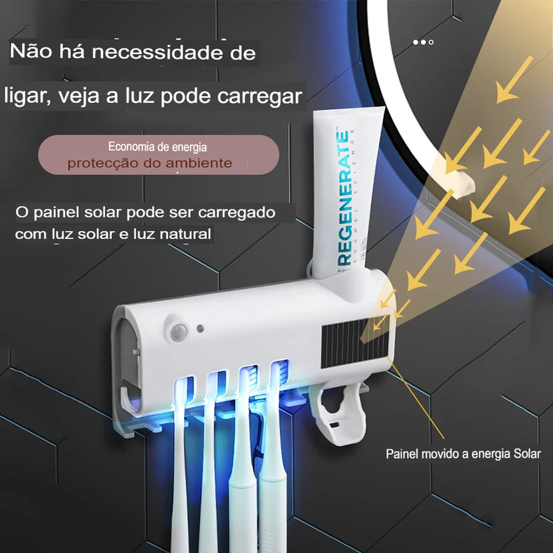 Caixa De Armazenamento De Escova De Dentes Com Carga USB