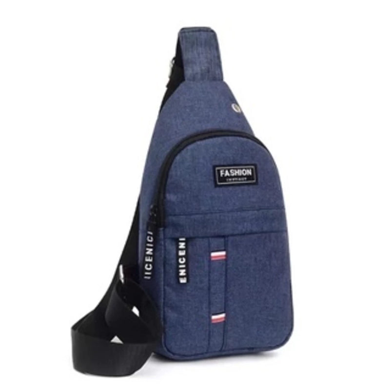 Bolsa de Ombro Masculina Anti-roubo com Entrada para Carregador USB!