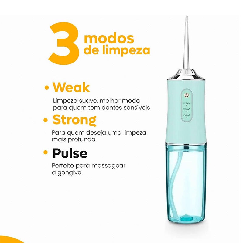 Irrigador Dental Portátil Recarregável